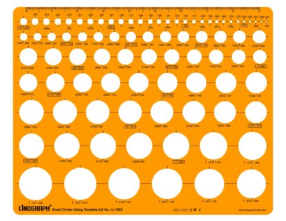 Li-1802 - Small Circles Inking Template