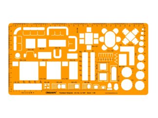 Li-1851 - Furniture Template, Scale 1:50