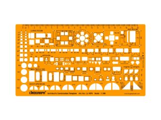 Li-1876 - Architect's Combination Template, Scale 1:100