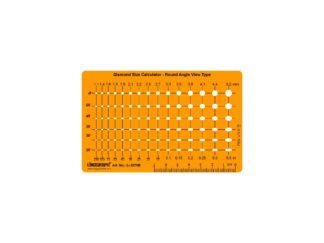Li-2070B - Diamond Size Calculator - Round Angle View Type