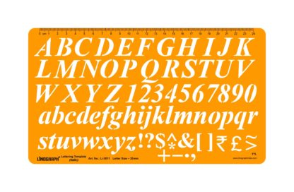 Li-3011 - Lettering Template (Italic)