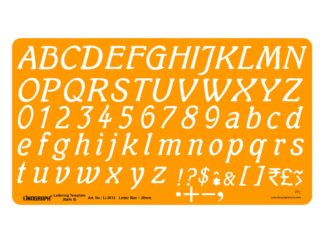 Li-3012 - Lettering Template (Italic II) Letter Size ~ 20mm