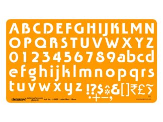 Li-3023 - Lettering Template (Bold III) Letter Size ~ 18mm