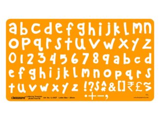 Li-3027 - Lettering Template (Artist Font III) Letter Size ~ 20mm
