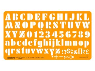 Li-3034 - Lettering Template (Futura) Letter Size ~ 20mm