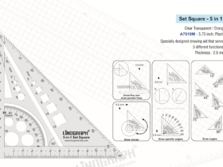 A7019M-5-in-1 Set Square 5.75"
