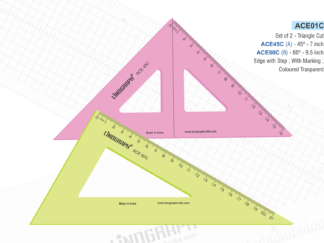ACE01C-Set Square Triangle Cut 7x9.5 Inches