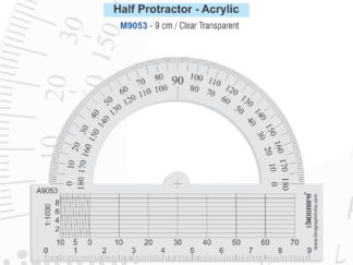 M9053-Protractor 180-degree Half Circle With Diagonal Scale