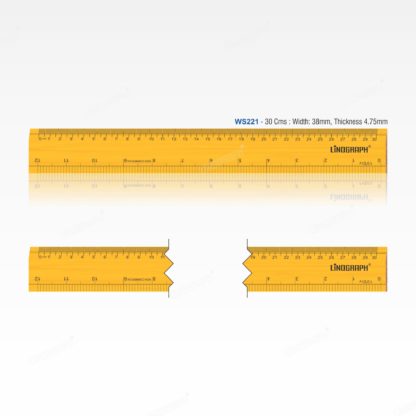 WS221-Wooden Ruler 30 Cms