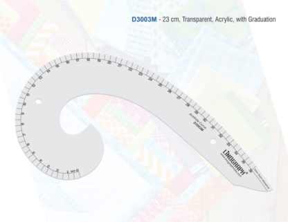D3003M - Armhole Curve 23cm - Acrylic/Markings