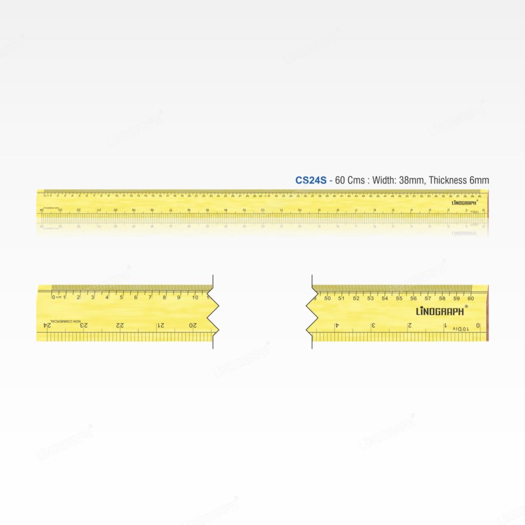 CS24S-Wooden Ruler 60 Cms (Superior)