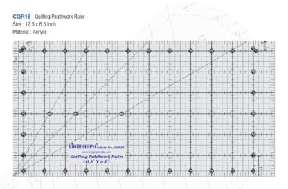 CQR16-Quilting Patchwork Ruler 1 CQR16-Quilting Patchwork Ruler