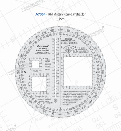 A7354 – RM Military Round Protractor 1 A7354 - RM Military Round Protractor